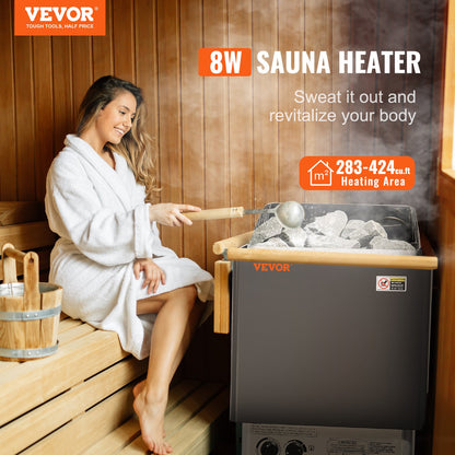8 kW elektrischer Saunaofen, integrierte Steuerung für 8–12 m³ Home Spa