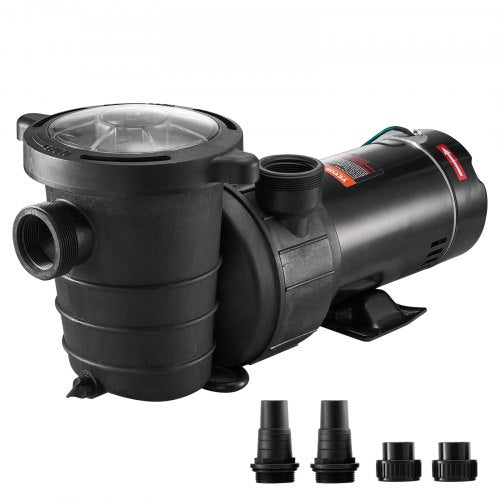 Swimming Pool Pump 1.5HP 115V 1100W, Single Speed Pumps for Above Ground, Powerful Pool Pumps with Strainer Filter Basket, 5280 GPH Max. Flow, Certification of ETL for Security