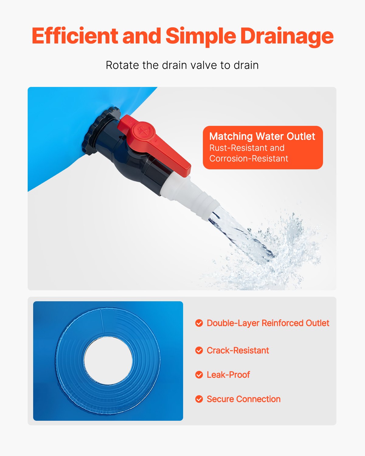 Canvas Fish Pond, 448.8 Gal Capacity Above Ground Fish Pond, Foldable PVC Koi Tank, Round Goldfish Tank with Stable Frame and Drain Valve, for Aquaculture, Koi Breeding, and Irrigation (Blue)