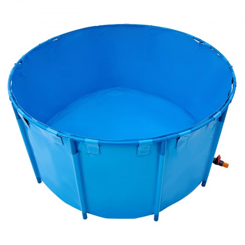 Canvas Fish Pond Upland Fish Aquarium 818 Gallon Round Koi Pond (Blue)