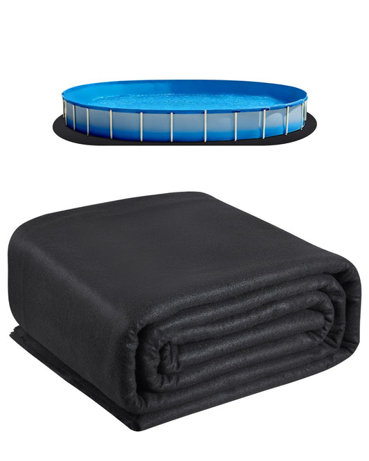 15x30 ft Oval Pool Liner Pad för ovanjordspooler Heavy Duty Pool Mat