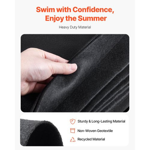 12 Fuß runde Poolmatte für Aufstellpools, strapazierfähige Poolmatte | EU