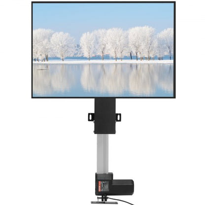 Automated TV Elevator for Up to 50" Screens, 28" Stroke with Adjustable Height from 38" to 65", Remote Controlled, Supports up to 132 lbs