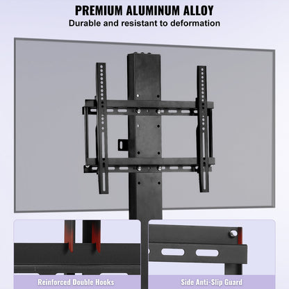 Automated TV Elevator for Up to 50" Screens, 28" Stroke with Adjustable Height from 38" to 65", Remote Controlled, Supports up to 132 lbs