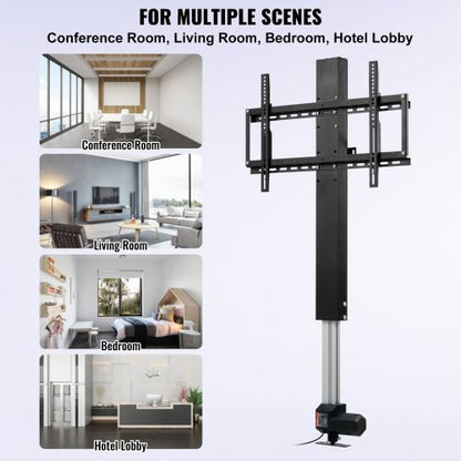 TV Lift Stand Motorized TV Auto Lift Monteringsfäste för 26"-60" Flat Screen LCD/LED/OLED Plasma TV Heavy Duty Electric TV Mount Motorized TV Lift |  EU