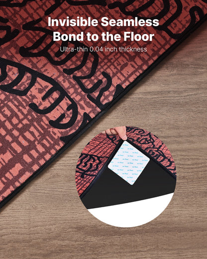 Rug Gripper, 20 PCS, Strong Adhesive and Residue-Free, Double Sided Non-Slip Carpet Stickers for Area Rugs, Keep Corners from Curling and Bunching, for Holding Rugs in Place on Hardwood Floors