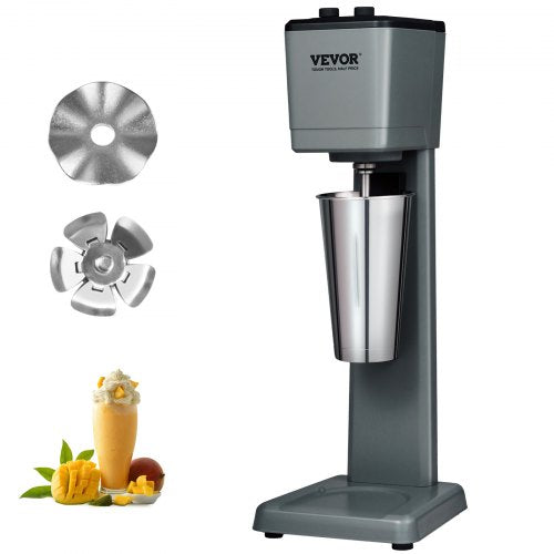 Milkshake Maker Machine, 375W Commercial Milk Shake Maker Mixer, Single Head Drink Mixer Blender Machine, 3-Speed Milkshake Blender with 27.7oz Stainless Steel Cup for Commercial
