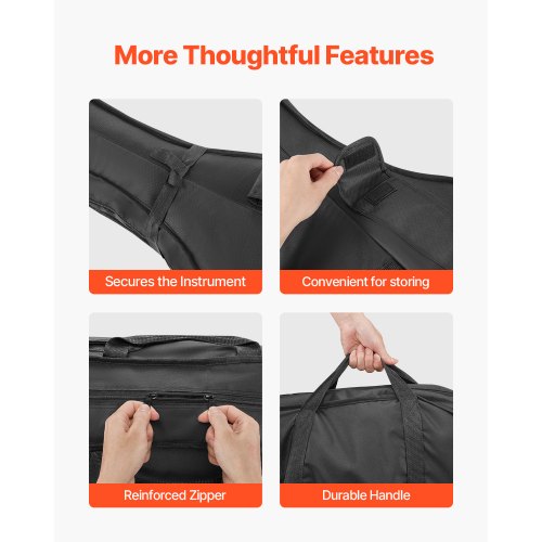 Tragbarer 4/4-Cellokoffer in voller Größe aus Verbundkohlenstofffaser, Tragetasche