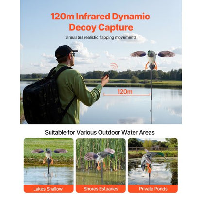 Spinning Wing Motion Anklockor Utomhus Realistiska Kricka Lockor För Jakt