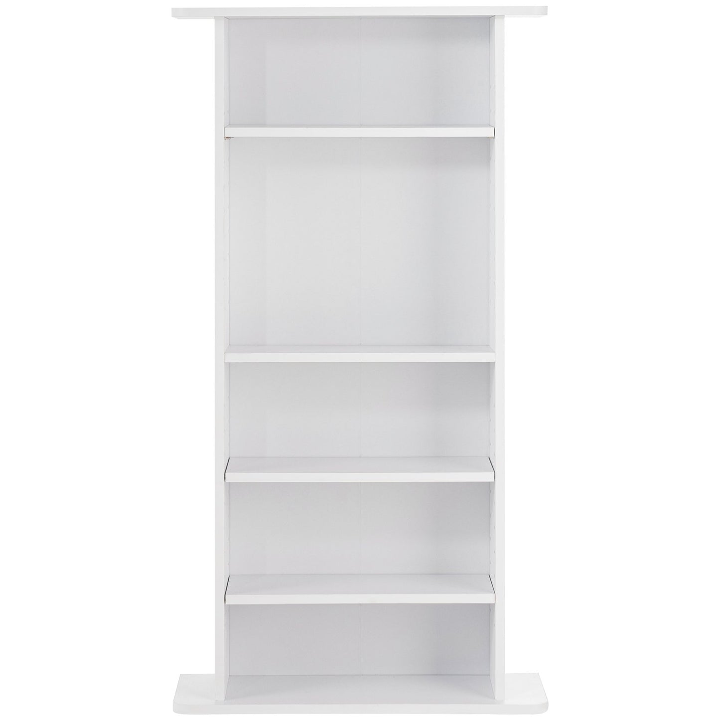 Medien-Aufbewahrungsschrank, 5 Ebenen, verstellbare DVD-Regale, für 240 CDs, Weiß