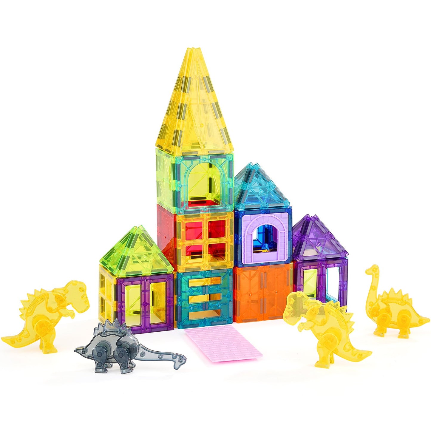 Magnetiska plattor Magnetisk byggleksak 56 ST Magnetblock för barn 3D-set