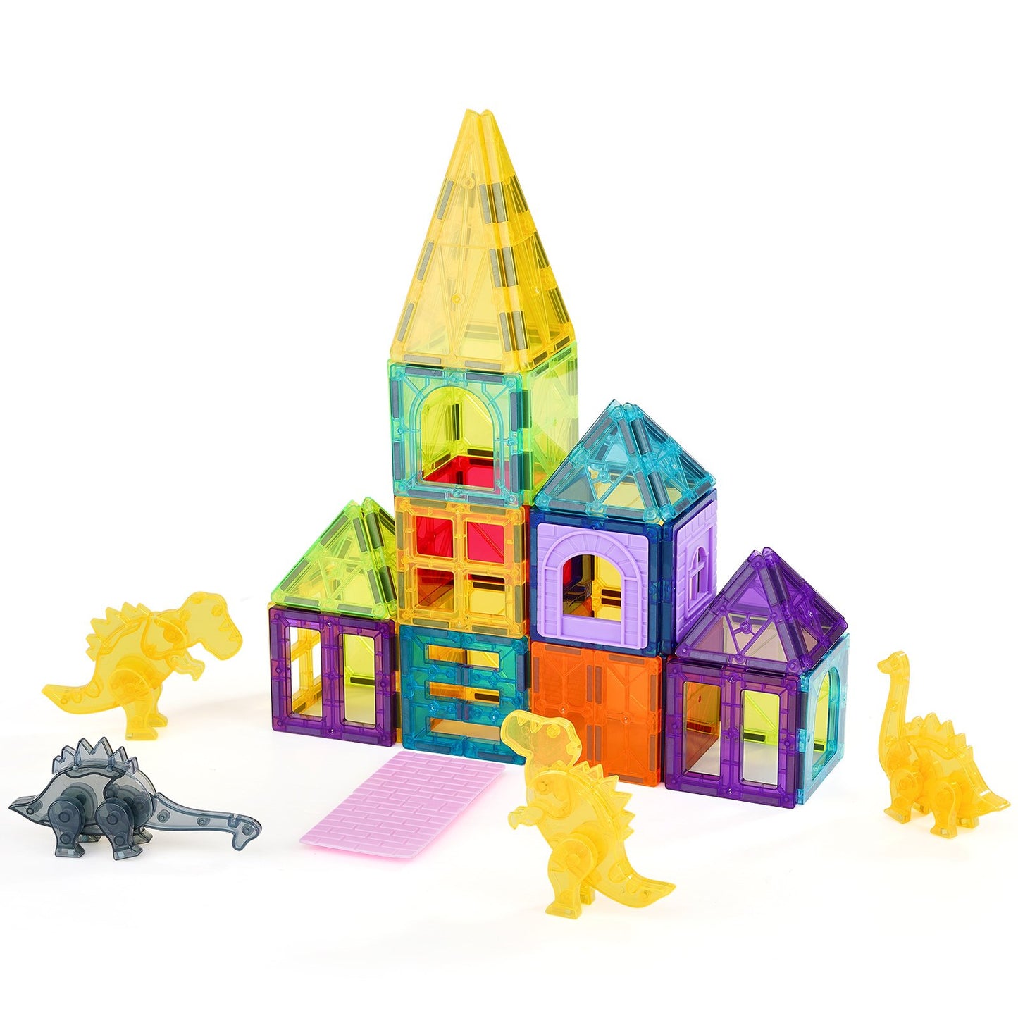 Magnetiska plattor Magnetisk byggleksak 56 ST Magnetblock för barn 3D-set