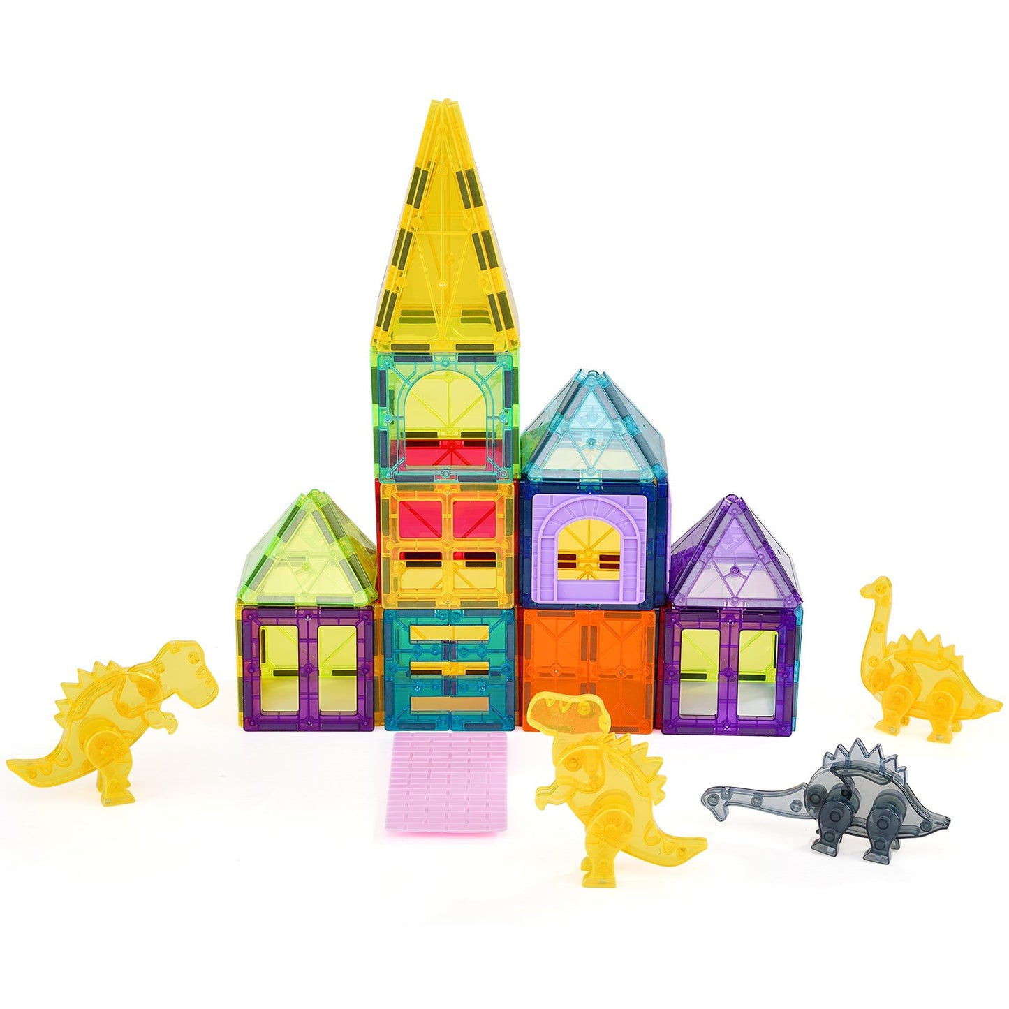 Magnetiska plattor Magnetisk byggleksak 56 ST Magnetblock för barn 3D-set