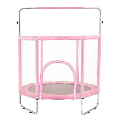 55" Trampoline for Kids Mini Toddler Trampoline with Net Indoor Outdoor