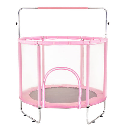 55" Trampoline for Kids Mini Toddler Trampoline with Net Indoor Outdoor