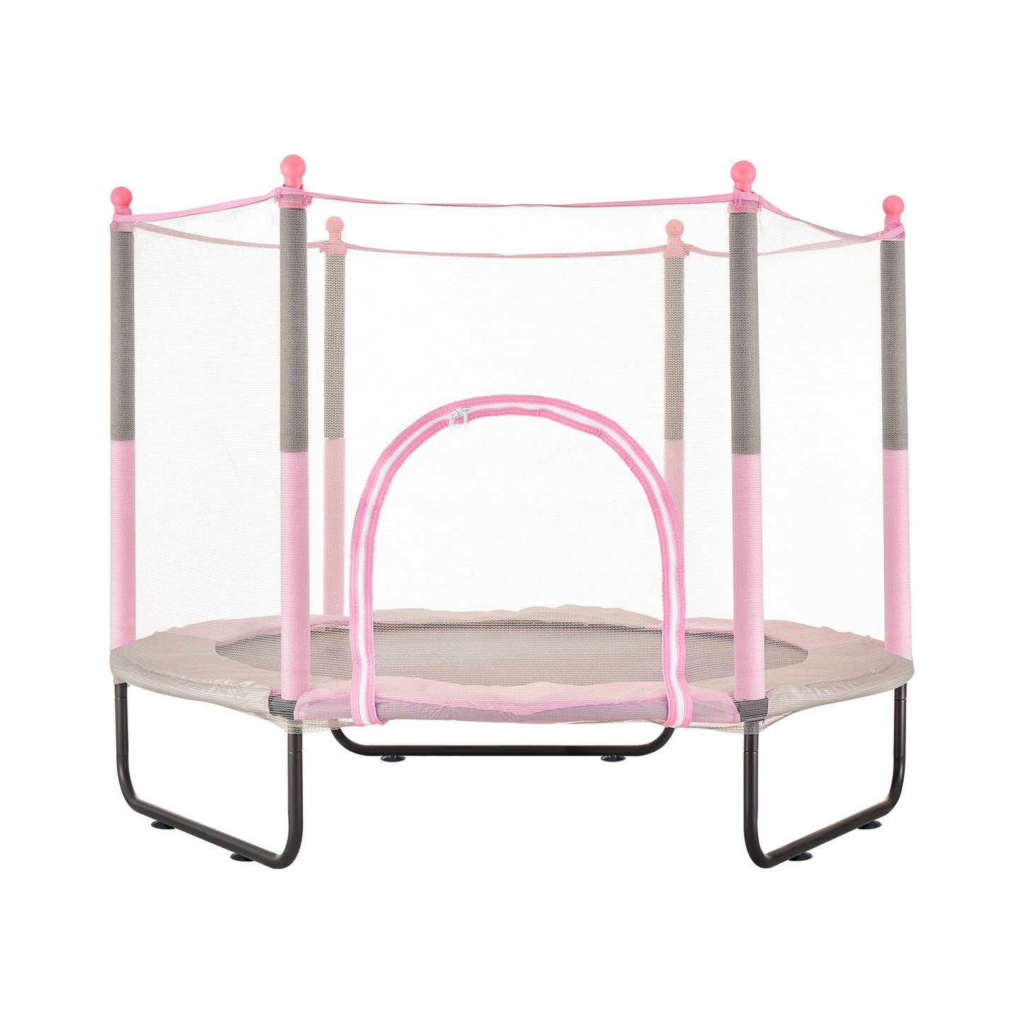 60" studsmatta för barn Mini-småbarnstrampolin med nät inomhus utomhus