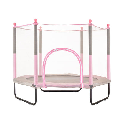 60" studsmatta för barn Mini-småbarnstrampolin med nät inomhus utomhus