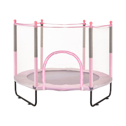 60" studsmatta för barn Mini-småbarnstrampolin med nät inomhus utomhus