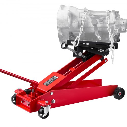 Low Profile Floor Jack, 1000 lbs / 0.45 Ton Lifting Capacity Telescoping Transmission Floor Jack, 6.3-25.2 in Lifting Height, 360° Swivel Front wheels, Heavy-Duty Lift Hoist for Garage/Shop