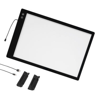 A2 LED-Lichttafel, wiederaufladbares Tracing Pad, 6 Helligkeitsstufen dimmbar