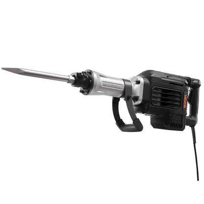 Demolition Jack Hammer, 3000 W Powerful Electric Jackhammer, 1700 BPM Concrete Breaker with a Point Chisel, Carrying Case, Gloves, Goggles, for Concrete, Wall, Brick, Tile and Foundation