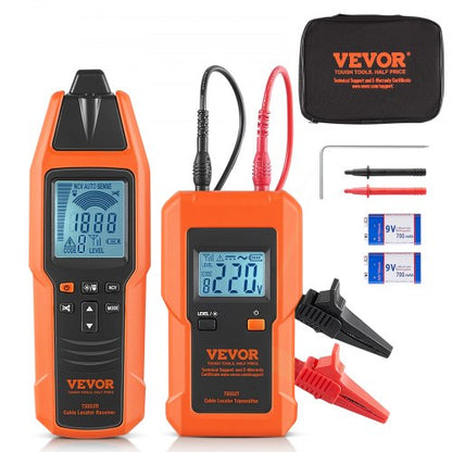 Subterranean Wire Tracker, Up to 3 FT Detection Depth, Voltage Range 12-600V, Circuit and Line Break Locator, Extends to 6561 FT for Underground Pipes, Electric Fencing, Hidden Wires
