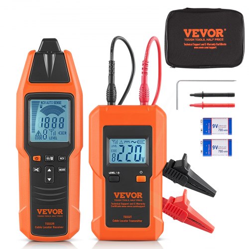 Subterranean Wire Tracker, Up to 3 FT Detection Depth, Voltage Range 12-600V, Circuit and Line Break Locator, Extends to 6561 FT for Underground Pipes, Electric Fencing, Hidden Wires