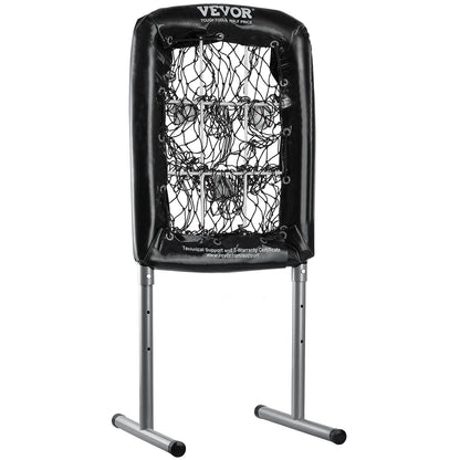 9-Loch-Baseballnetz, 21"x29" Softball-Baseball-Trainingsgerät für Schlagübungen, robuste, höhenverstellbare Trainingshilfe mit Schlagzone und 4 Bodenpfählen, für Jugendliche und Erwachsene