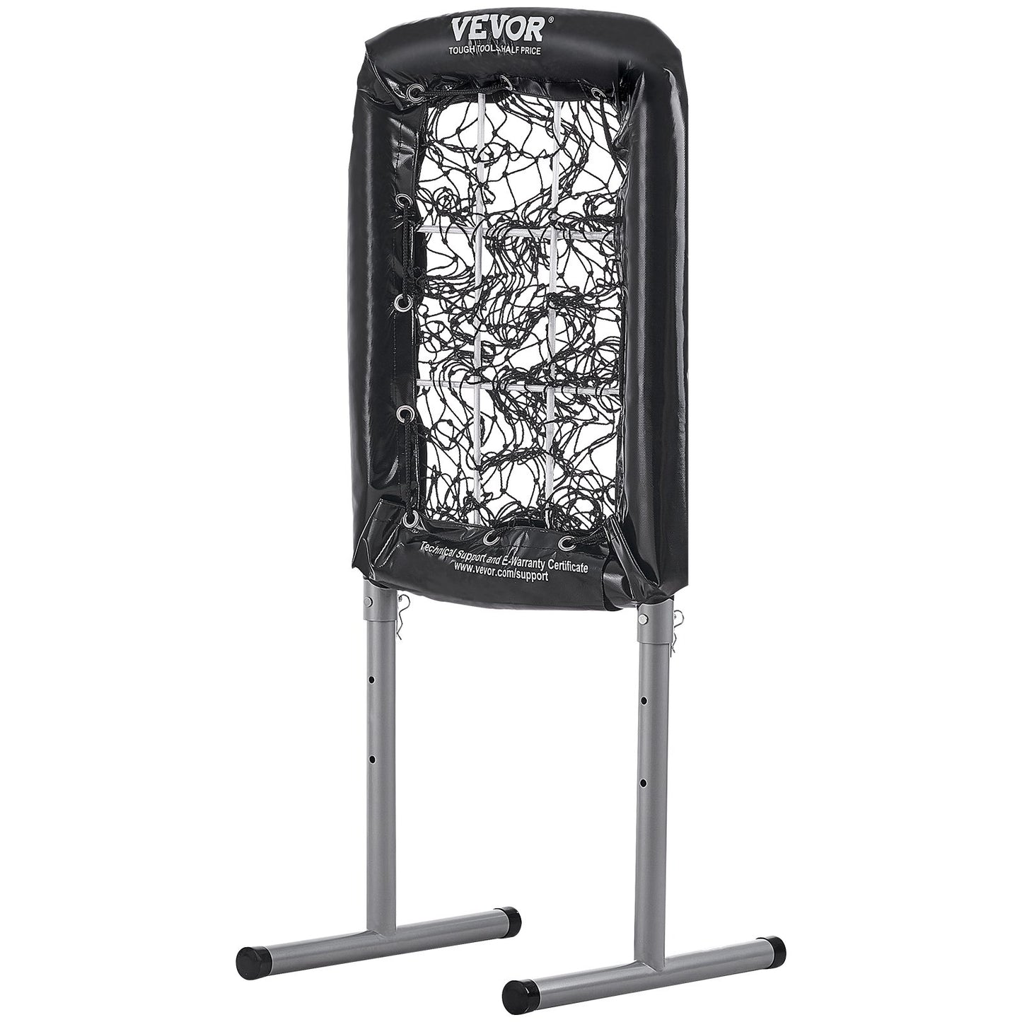 9-Loch-Baseballnetz, 21"x29" Softball-Baseball-Trainingsgerät für Schlagübungen, robuste, höhenverstellbare Trainingshilfe mit Schlagzone und 4 Bodenpfählen, für Jugendliche und Erwachsene