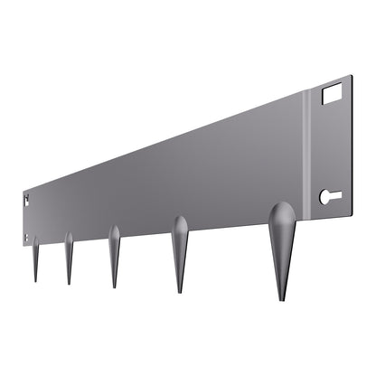 Stahl-Landschaftseinfassung, 5er-Pack, 99,1 x 12,7 cm, rostbeständig, für den Garten, dunkelgrau