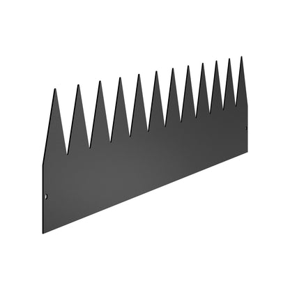 Stahl-Landschaftseinfassung, 6er-Pack, 101,6 x 20,3 cm, rostbeständig, für den Garten, Schwarz