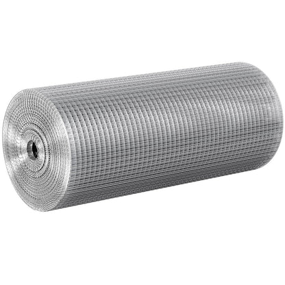 Hårdvaruduk, 1/2 tum 24 tum x 100 fot 19 gauge, varmförzinkad trådnätrulle, kycklingtrådsstängsel, trådnät för kaninburar, trädgård, små gnagare