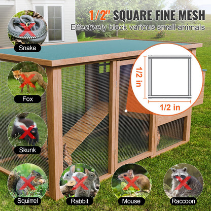 Hardware Cloth, 1/2 inch 24in x 25 ft 19 Gauge, Hot Dipped Galvanized Wire Mesh Roll, Chicken Wire Fencing, Wire Mesh for Rabbit Cages, Garden, Small Rodents