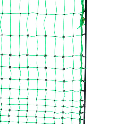 Electric Fence Net, 42" H x 164" L, PE Mesh Fence with Posts and Double Spikes, Portable Net for Goats, Sheep, Lambs, Deer, Pigs, Dogs, Used in Backyards, Farms and Ranches