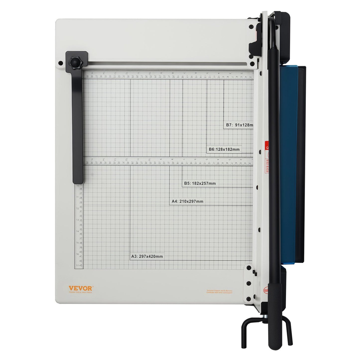 Pappersskärare 17" A3-giljotinpappersskärare 400 arks kapacitet metallbas