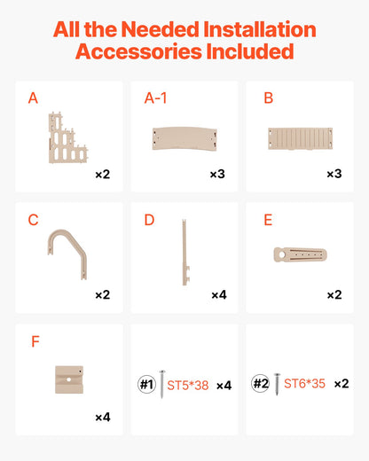 3-stegs taupe poolstege med 2 ledstänger stödjer 400 lb för 36-48 i pooler