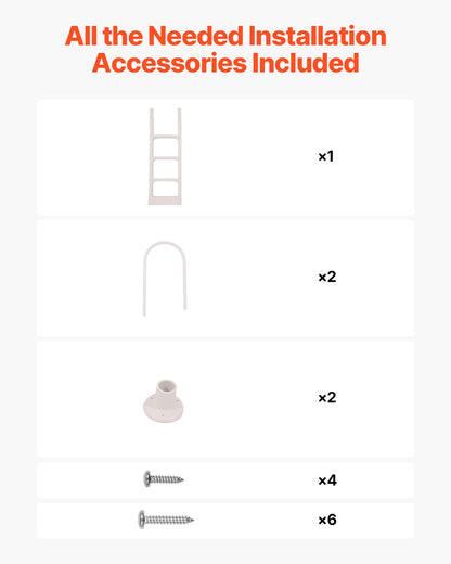 Förtjockad 4-stegs poolstege 2 ledstänger belastar 300 lb för 48-54 i poolen