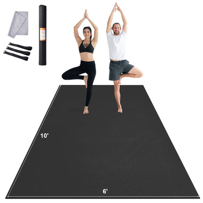 Trainingsmatte, rutschfeste Yogamatte, für Fitnessstudio, Fitness, Pilates, Trainingsmatte (3 x 1,8 m)