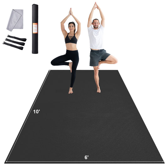 Trainingsmatte, rutschfeste Yogamatte, für Fitnessstudio, Fitness, Pilates, Trainingsmatte (3 x 1,8 m)
