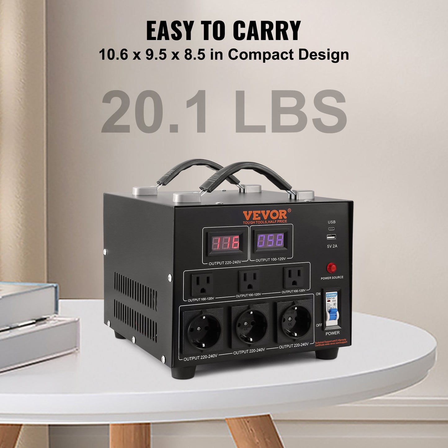 3000VA Spannungswandler Transformator Step Up/Down 220V-110V /110V-220V CE