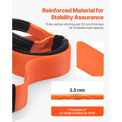 Car Towing Cable Towing Strap Rope 14000 kg 6 m Heavy Duty Emergency Strap