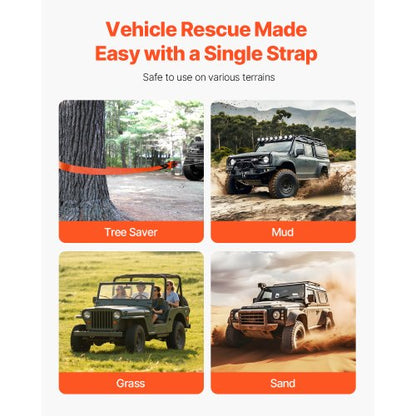 Car Towing Cable Towing Strap Rope 14000 kg 6 m Heavy Duty Emergency Strap