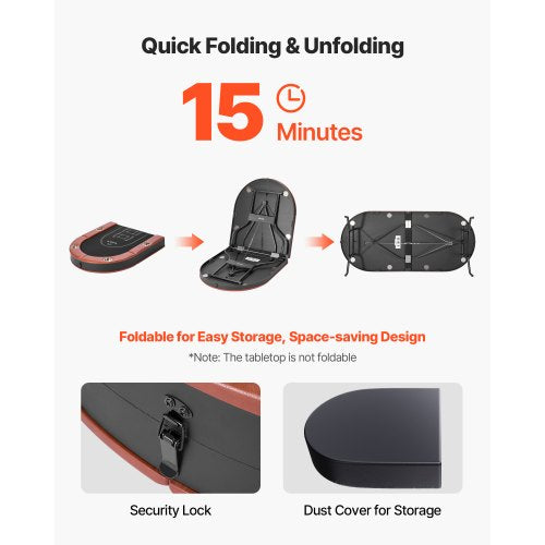 1828,8 mm Hopfällbart pokerbord Hopfällbart casinobord för 8 spelare Texas Hold'em