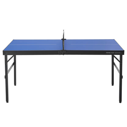 Mittelgroßer Ping-Pong-Tisch, faltbarer Indoor-Tischtennis-Spieltisch mit Netz
