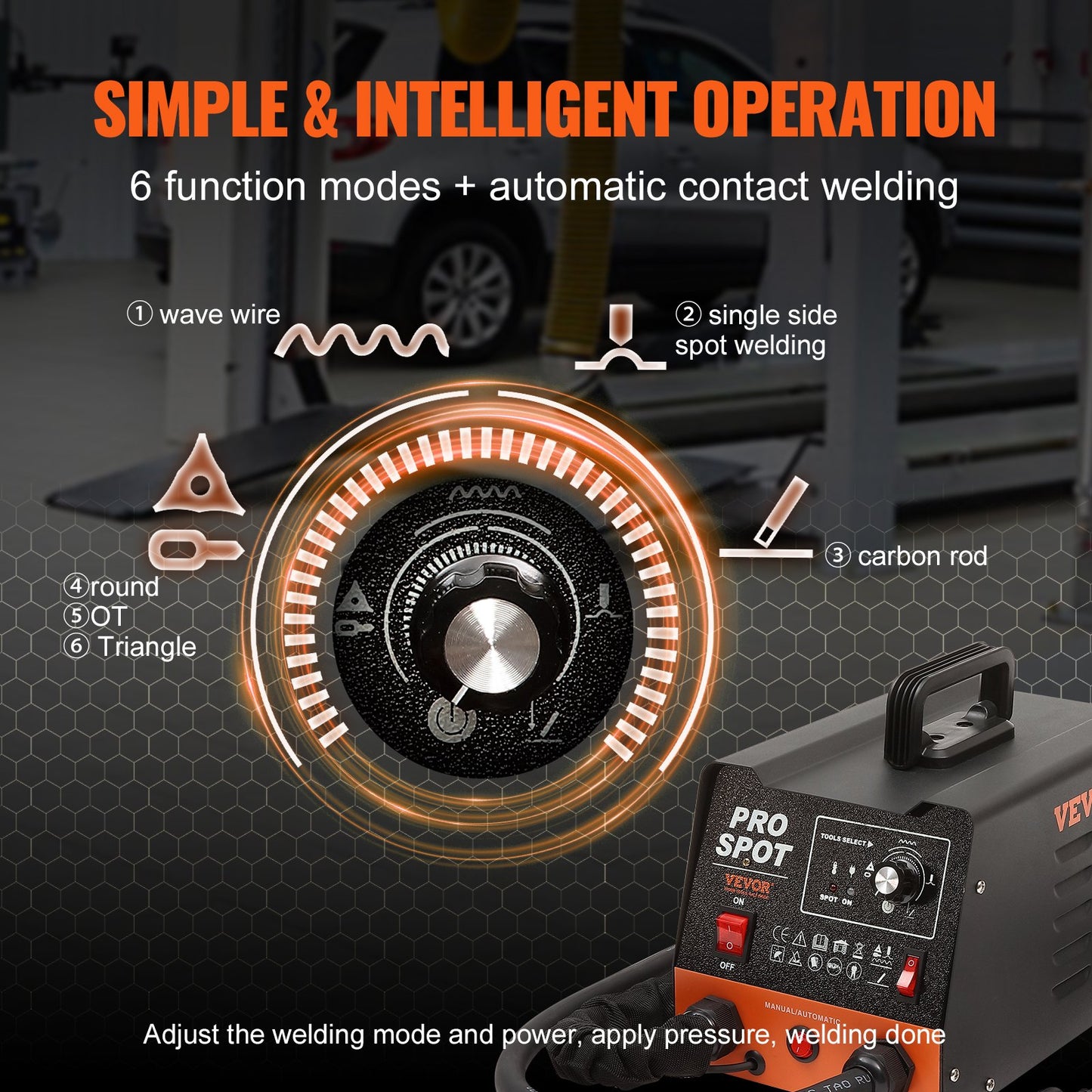 Stud welder dent repair kit 3 KW spot welder dent and 6 welding positions