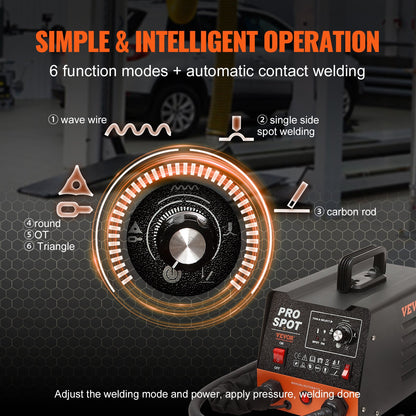 Stud welder dent repair kit 3 KW spot welder dent and 6 welding positions
