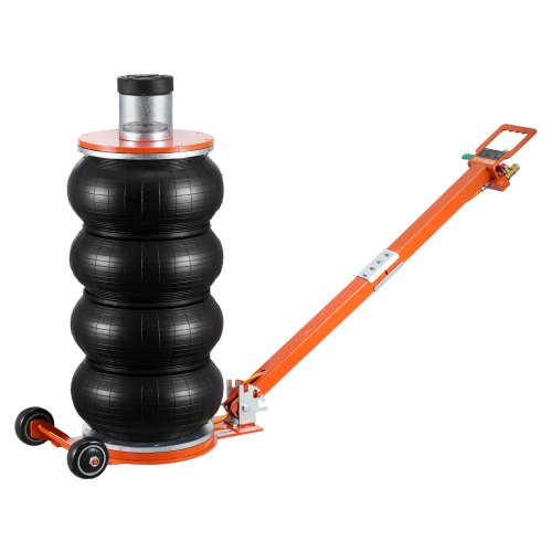 Air Jack, 6 Ton/13000 lbs, 2-5 S Pneumatic Lifting Jack with Heightened Column & Adjustable Handle, Easy-to-Lift & Space-Saving Jack with Thick Rubber Pad, Fits for Sedan, SUV, Pickup Truck