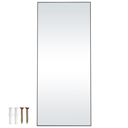 Full Length Floor Mirror 71'' x 31'' Freestanding Wall Mounted with Stand