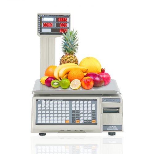 Electronic Price Computing Scale, 66 LB Digital Deli Weight Scales, LCD & LED Digital Commercial Food Fruit Meat Produce Counting Weight, for Retail Store, Kitchen, Restaurant Market, and Farmer