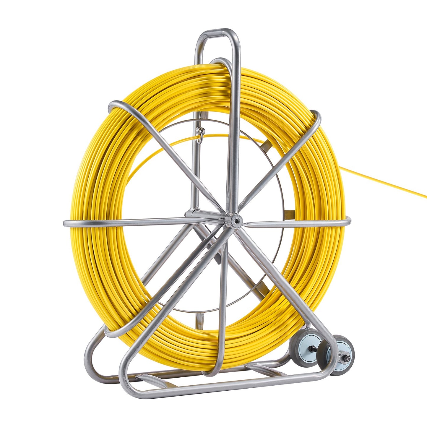 Fish Tape Puller Glasfiber 656 ft 5/16 in Wire Cable Running Duct Rodder